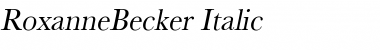 Download RoxanneBecker Font