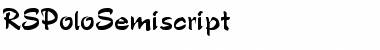 Download RSPoloSemiscript Regular Font