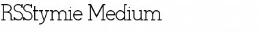 Download RSStymie Medium Font