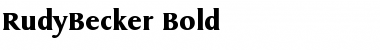 Download RudyBecker Bold Font