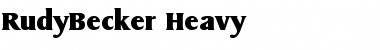 Download RudyBecker-Heavy Font