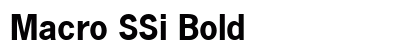 Macro SSi Bold preview