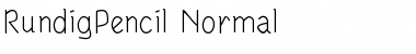 Download RundigPencil Normal Font