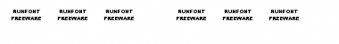 Download RUNFONT Regular Font