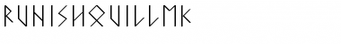 Download RunishQuillMK Regular Font