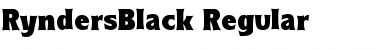 Download RyndersBlack Font