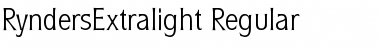 Download RyndersExtralight Regular Font