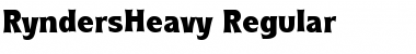 Download RyndersHeavy Regular Font