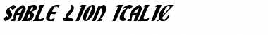 Download Sable Lion Italic Italic Font
