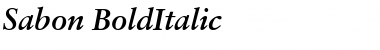 Download Sabon BoldItalic Font