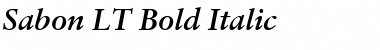 Download Sabon LT Bold Italic Font
