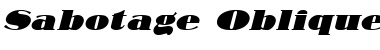 Download Sabotage Oblique Font