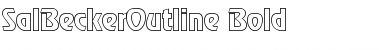 Download SalBeckerOutline Bold Font