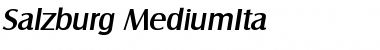 Download Salzburg-MediumIta Regular Font