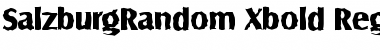 Download SalzburgRandom-Xbold Regular Font