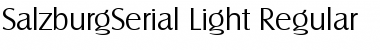 Download SalzburgSerial-Light Regular Font