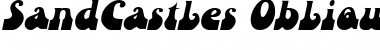 Download SandCastles Oblique Font