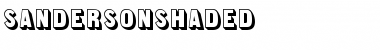 Download SandersonShaded Regular Font