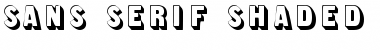 Download Sans Serif Shaded Font