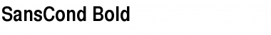 Download SansCond Bold Font