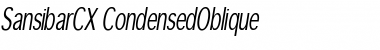 Download SansibarCX-Condensed Medium Italic Font