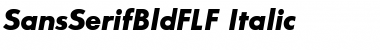 Download SansSerifBldFLF-Italic Font