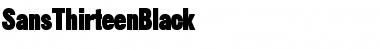 Download SansThirteenBlack Regular Font