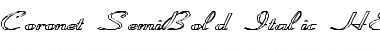 Download Coronet-SemiBold-Italic HE Font