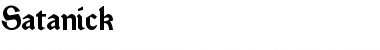 Download Satanick Font Download Satanick Font
