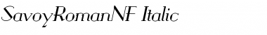 Download SavoyRomanNF Medium Italic Font