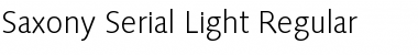 Download Saxony-Serial-Light Regular Font