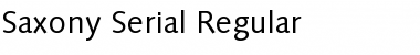 Download Saxony-Serial Regular Font