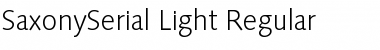 Download SaxonySerial-Light Regular Font