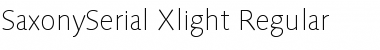 Download SaxonySerial-Xlight Regular Font