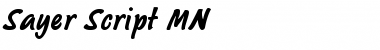 Download Sayer Script MN Regular Font