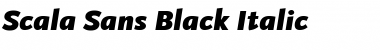 Download Scala Sans Black Italic Font