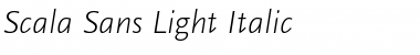 Download Scala Sans Light Italic Font