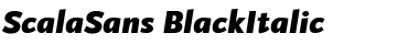 Download ScalaSans BlackItalic Font
