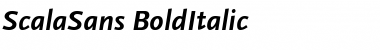 Download ScalaSans BoldItalic Font