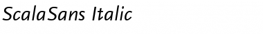 Download ScalaSans Italic Font