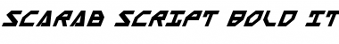 Download Scarab Script Bold Italic Font