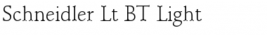 Download Schneidler Lt BT Font