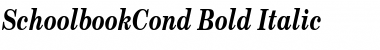 Download SchoolbookCond Bold Italic Font