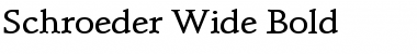 Download Schroeder Wide Bold Font