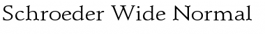 Download Schroeder Wide Normal Font