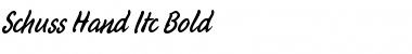 Download SchussHandITC Bold Font