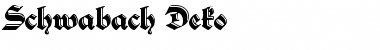 Download Schwabach Deko Regular Font