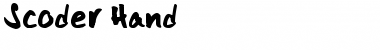 Download Scoder Hand Regular Font