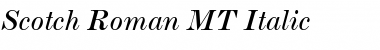 Download Scotch Roman MT Italic Font