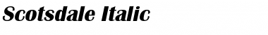 Download Scotsdale Italic Font
